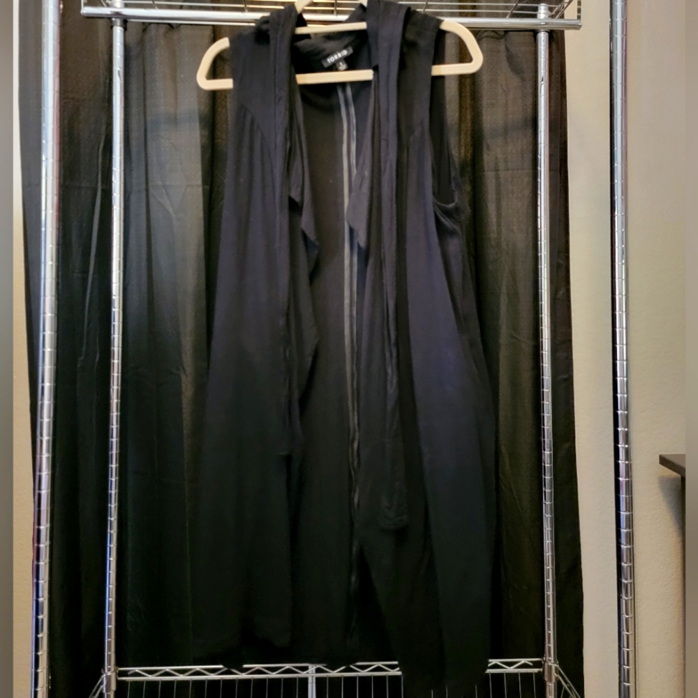 Sleeveless Long Jacket w/ Belt Torrid